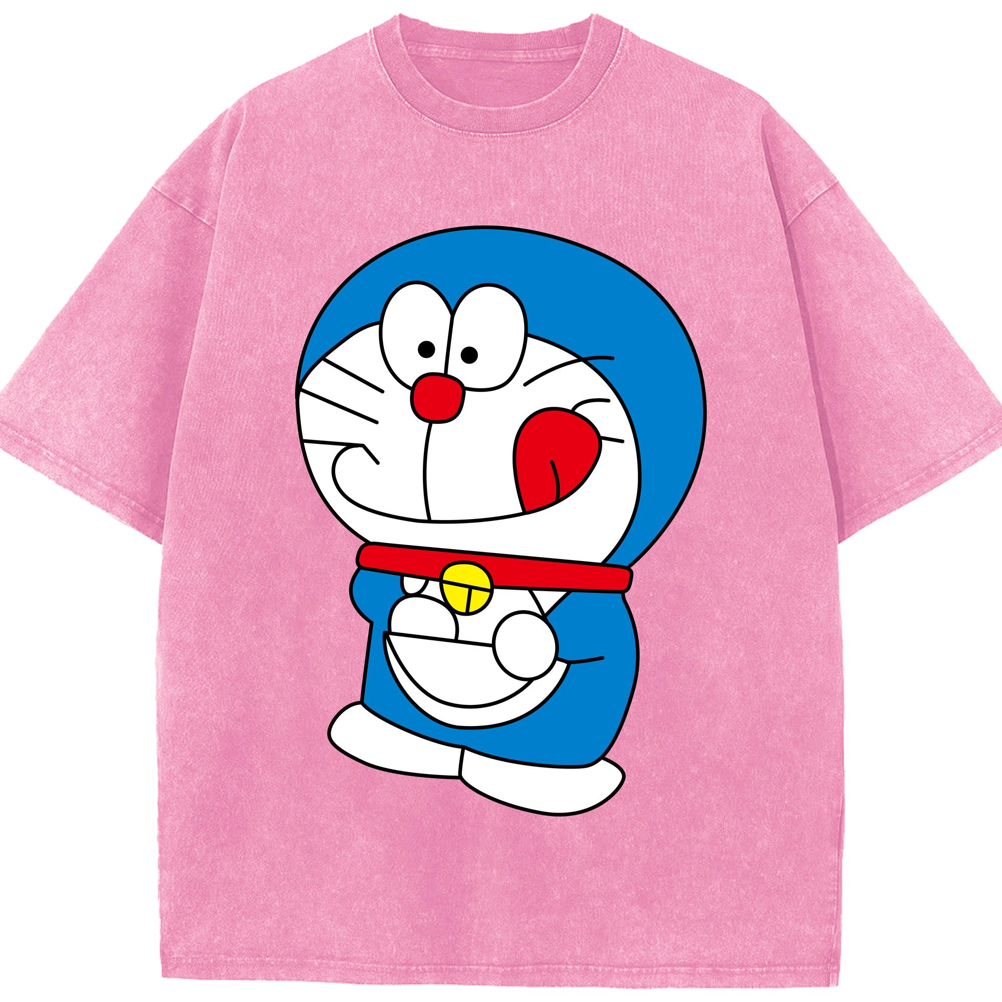（画像用） ドラえもん Doraemon 綿100% ヴィンテージ風 半袖Tシャツ（フロントプリント）